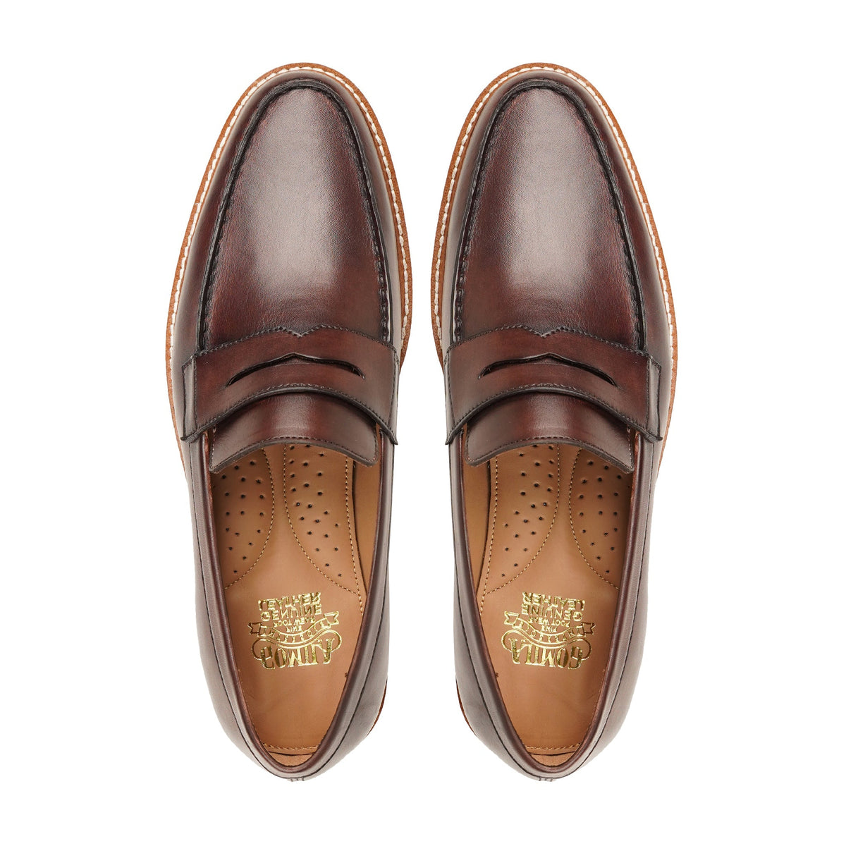 Tivoli - Men's Reddish Brown Calf Leather Loafer
