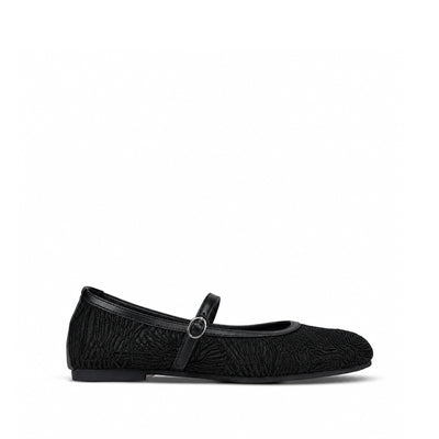 Zoey - Women's Black Embroidery Pump