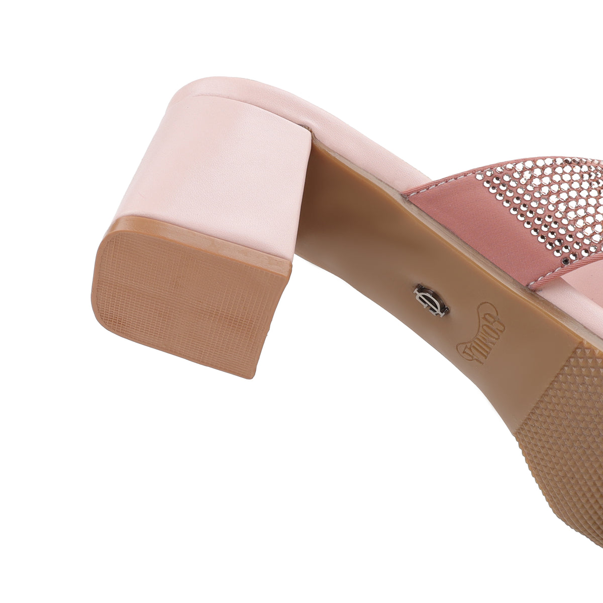 Jada - Women's Pink Hand Set Crystals 50mm Heels