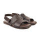 Amora - Men's Dark Brown Calf Leather Sandal