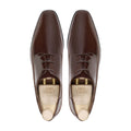 Liege - Men's Dark Brown Patent Derby Shoe