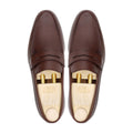 Alumno - Men's Brown Pebble Grain Leather Loafer