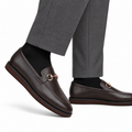Bodie - Men's Dark Brown Milled Leather Casual