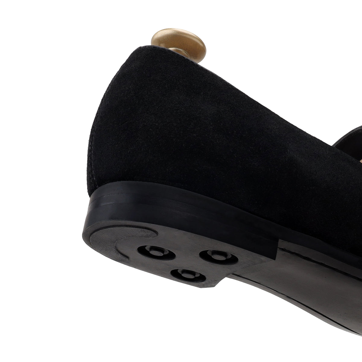 David - Men's Black Suede & Embroidery Loafer