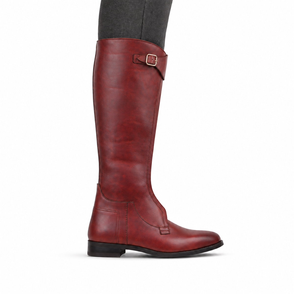 Boston - Men's Oxblood Pull Up Leather Riding Boot