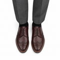Keith - Men's Oxblood Milled Leather Goodyear Welted Bespoke Derby
