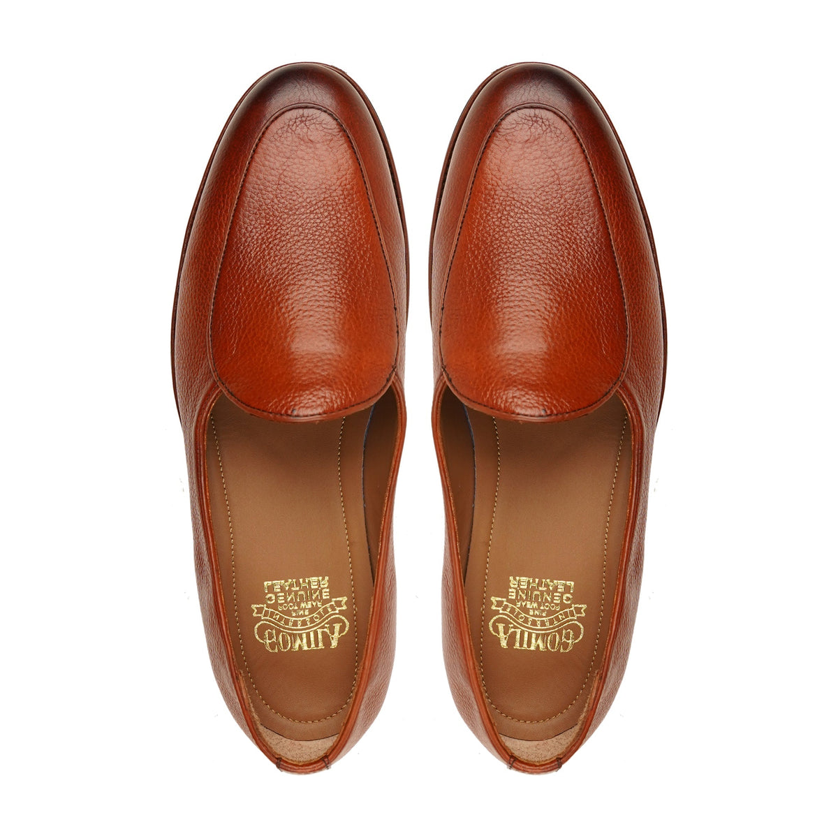 Vintage - Men's Tan Pebble Grain Leather Loafer