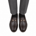 Bodie - Men's Dark Brown Milled Leather Casual