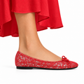 Serelina - Red Fuchsia Leather Pump