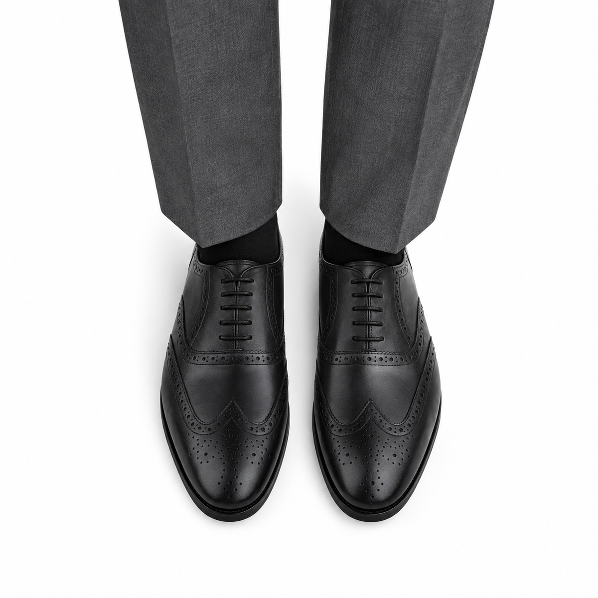 Northa - Men's Black Calf Leather Oxford