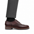 Keith - Men's Oxblood Milled Leather Goodyear Welted Bespoke Derby