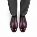 Enzo - Men's Burnished Light Purple Patina Calf Leather Wholecut Shoe - Goodyear Welted