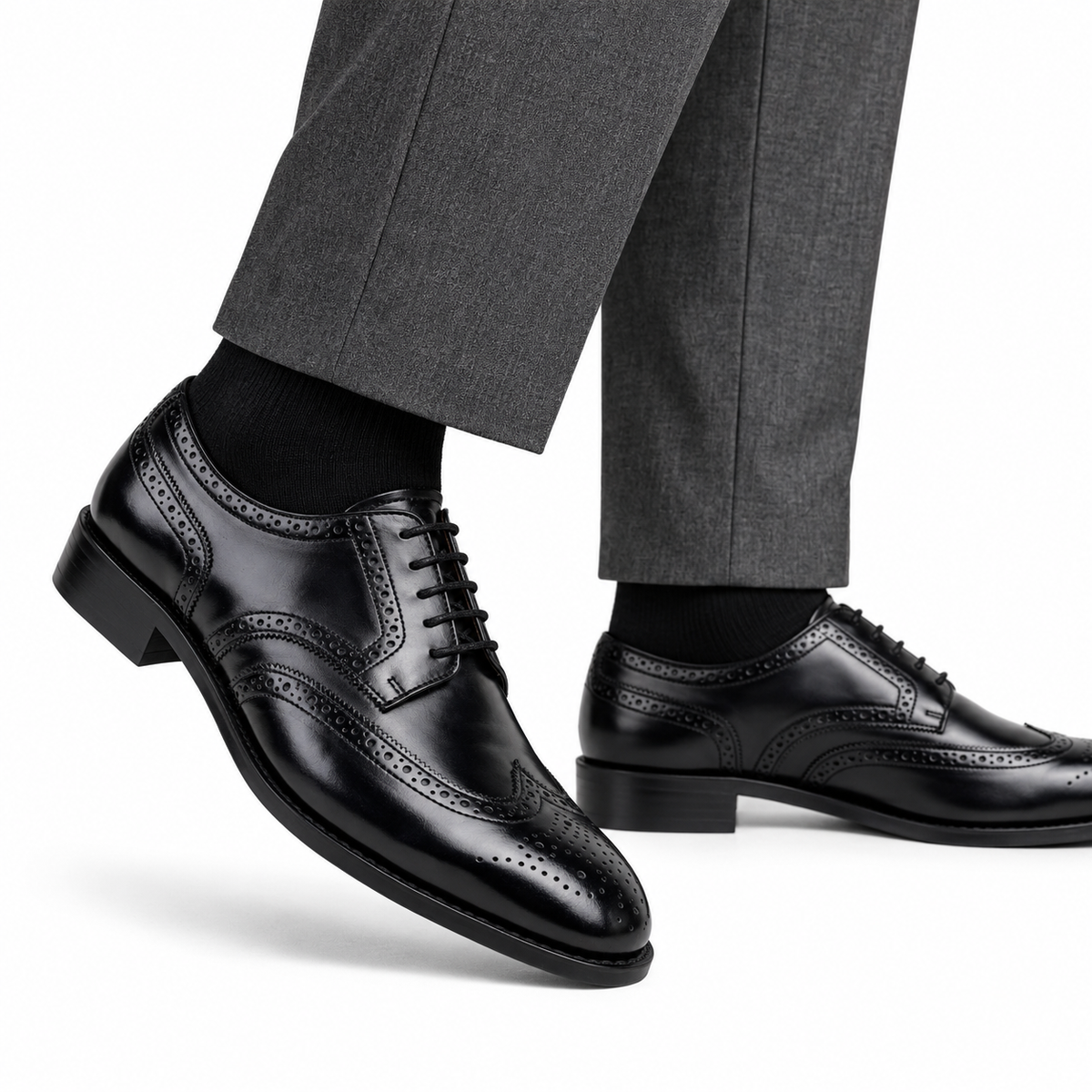 Arthur - Men's Black Calf Leather Derby