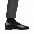 Dion - Men's Black Crust Leather Loafer