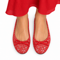 Serelina - Red Fuchsia Leather Pump