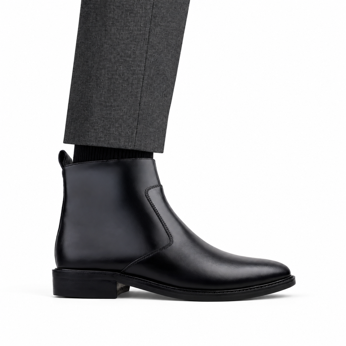 Drake  - Men's Black Calf Leather Chelsea Boot