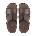 Amora - Men's Dark Brown Calf Leather Sandal