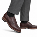 Keith - Men's Oxblood Milled Leather Goodyear Welted Bespoke Derby