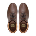 Karth - Men's Brown Pebble Grain Leather Boot