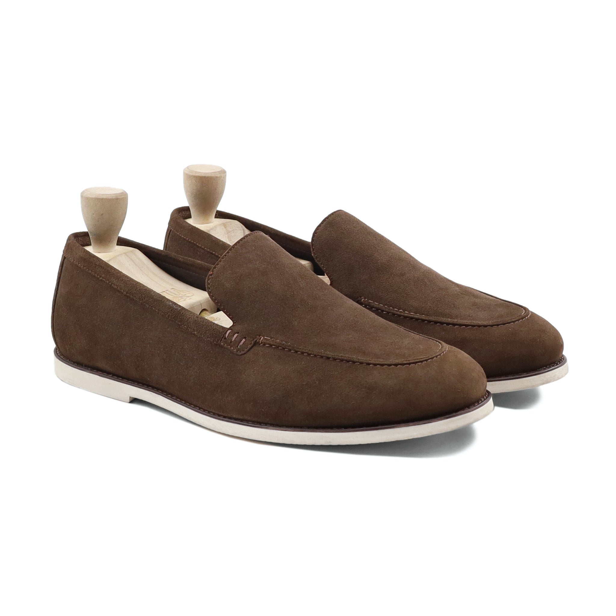 Uddecalla - Men's Dark Brown Kid Suede Loafer