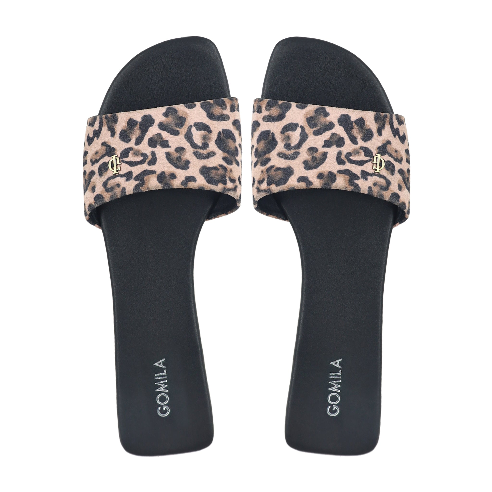 Abbie - Women's Black and Baby Pink Slipper