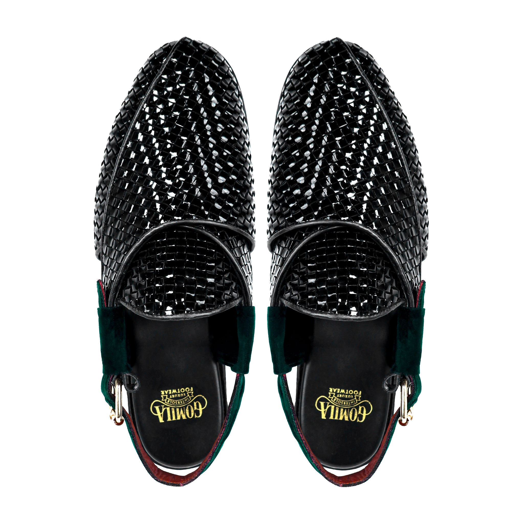Alder - Men's Black Patent Leather Sandal