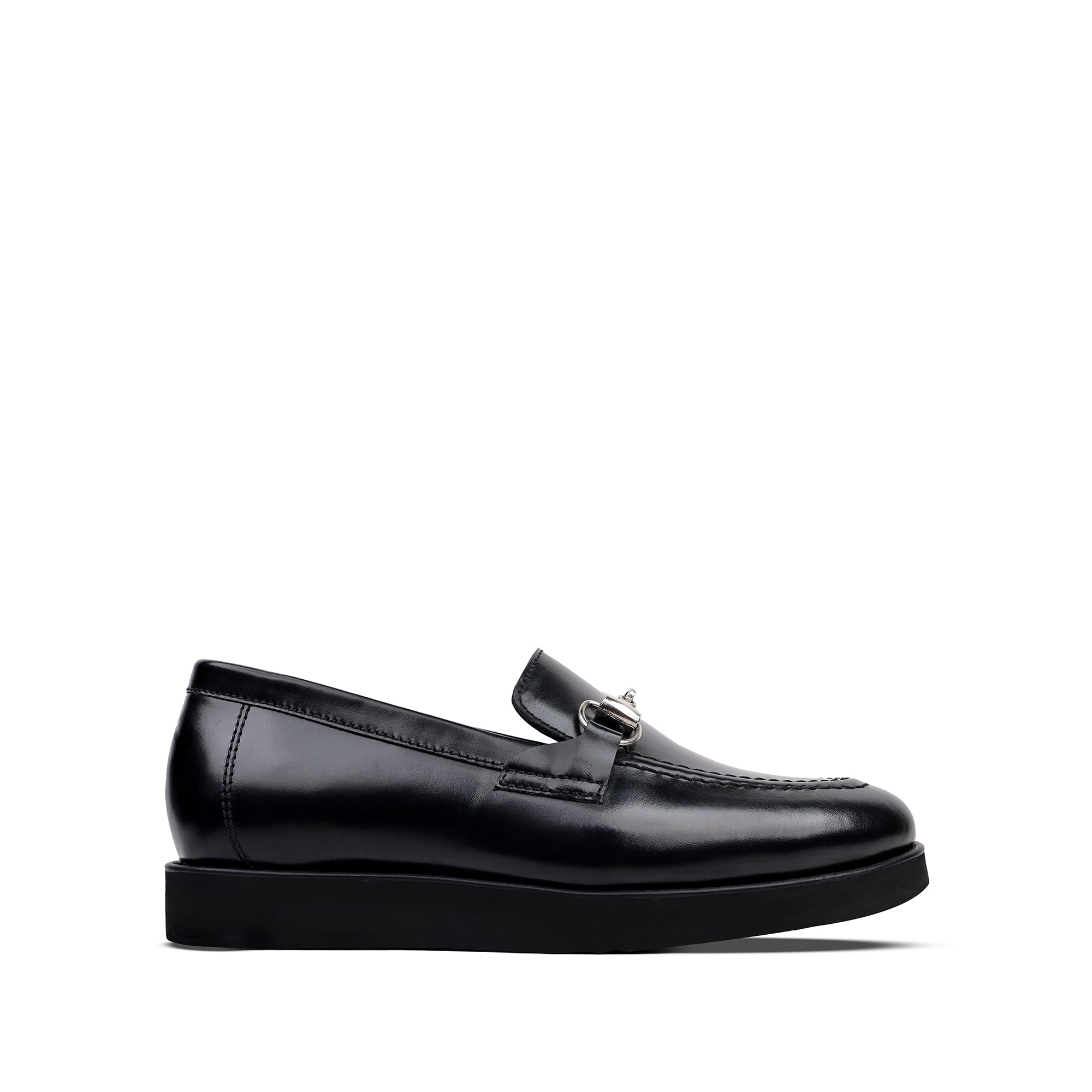 Alex -  Children's Black Leather Loafers