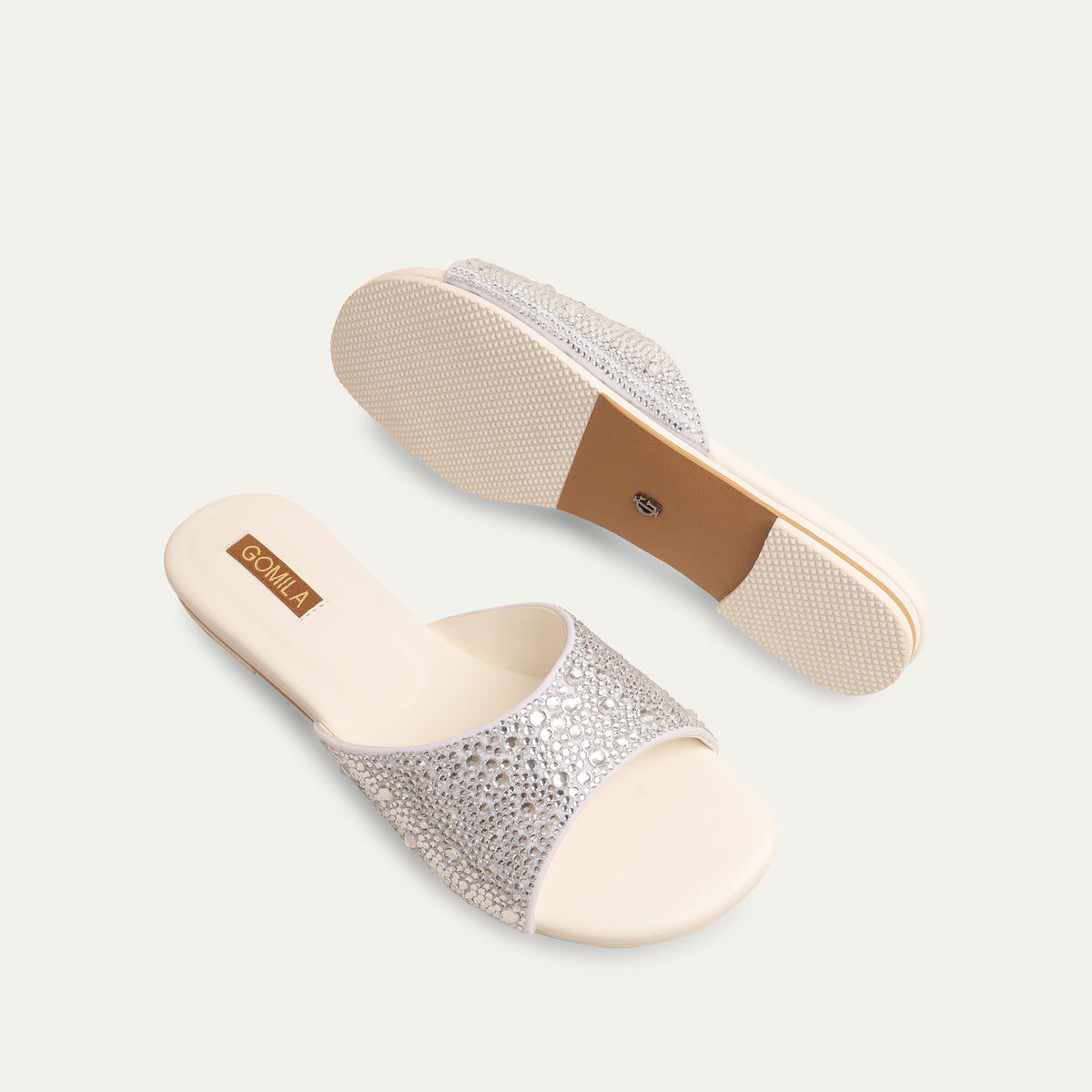 Amber - Women's White Slipper