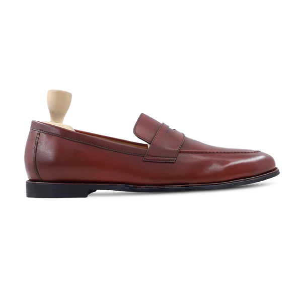 Anner - Men's Oxblood Pebble Grain Leather Loafer