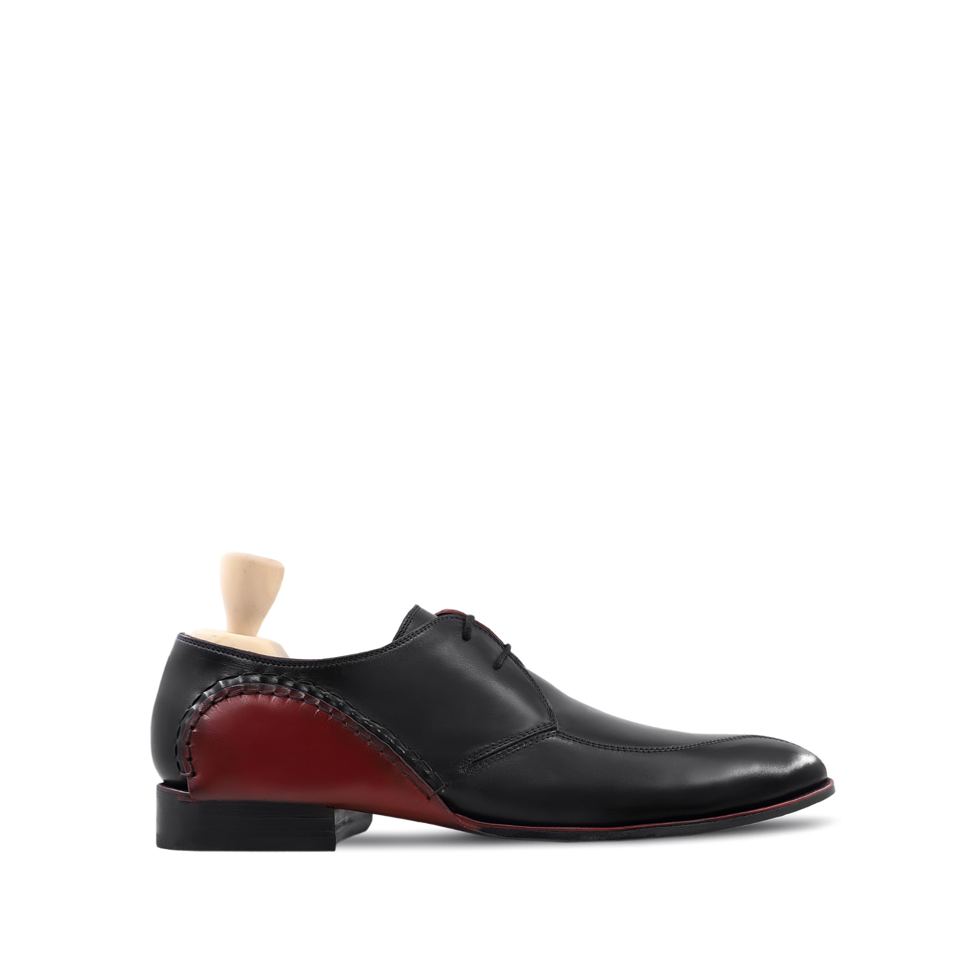 Aurash - Men's Black Calf Leather Derby Shoe