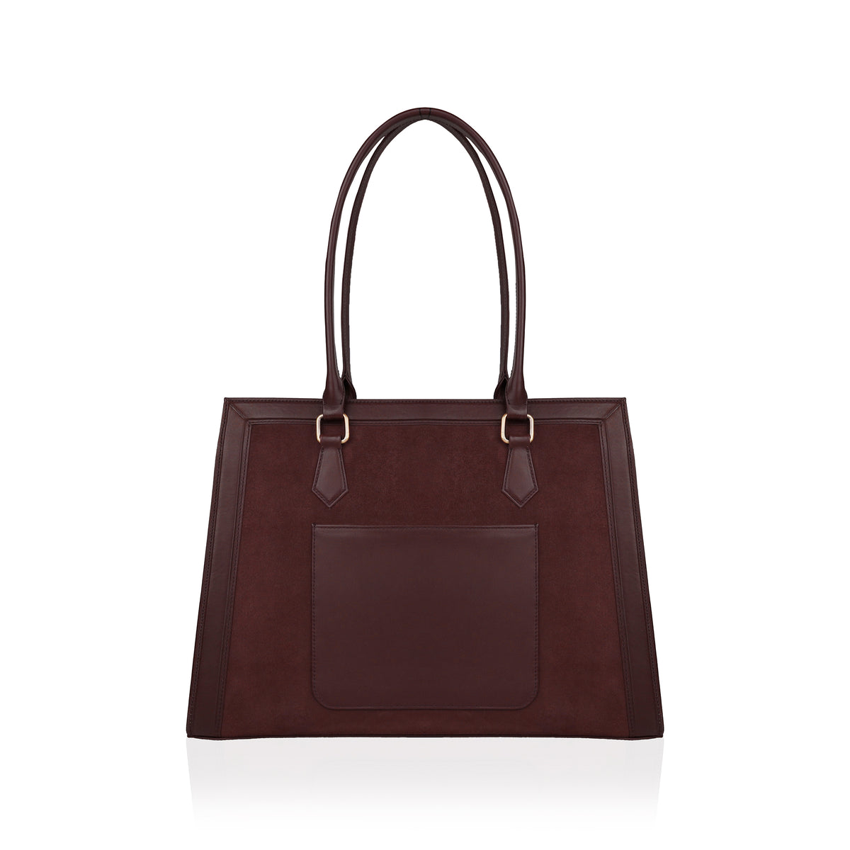 Amelia  -  Oxblood Suede Leather & Leather Hand Bag