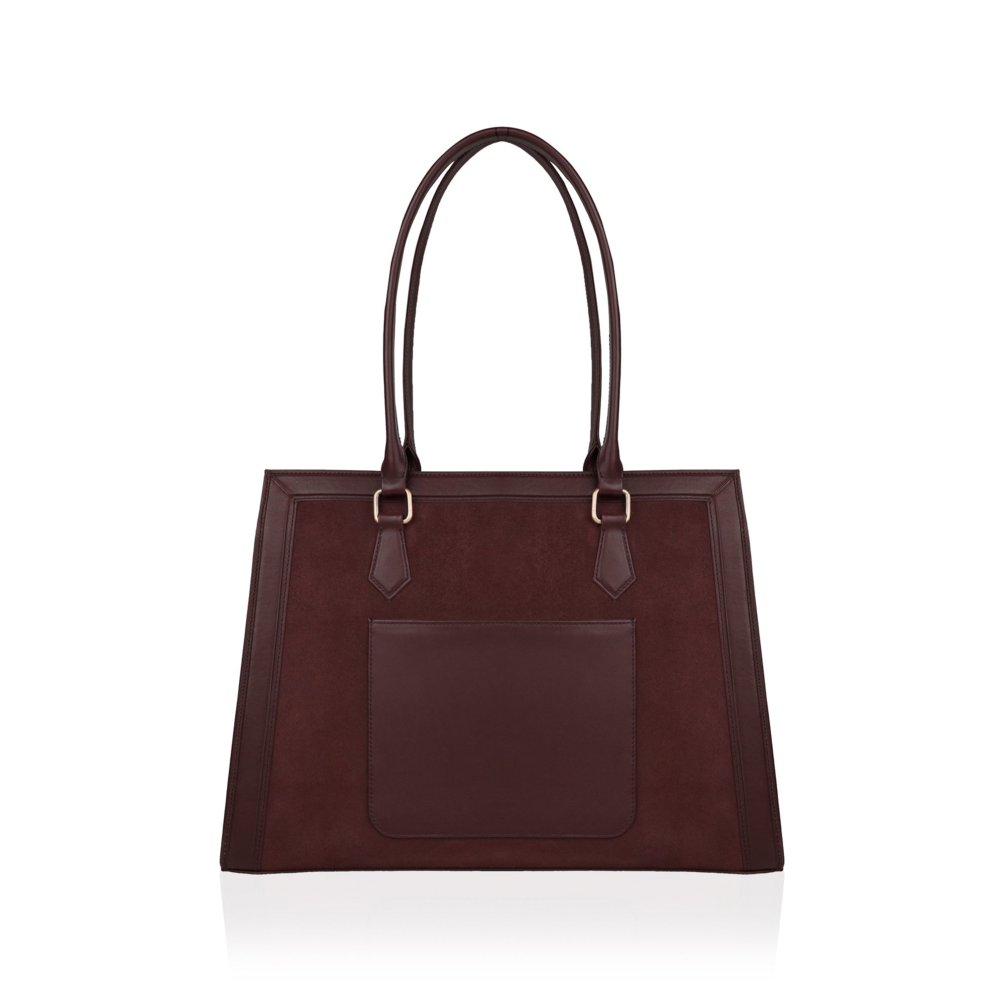 Amelia  -  Oxblood Suede Leather & Leather Hand Bag
