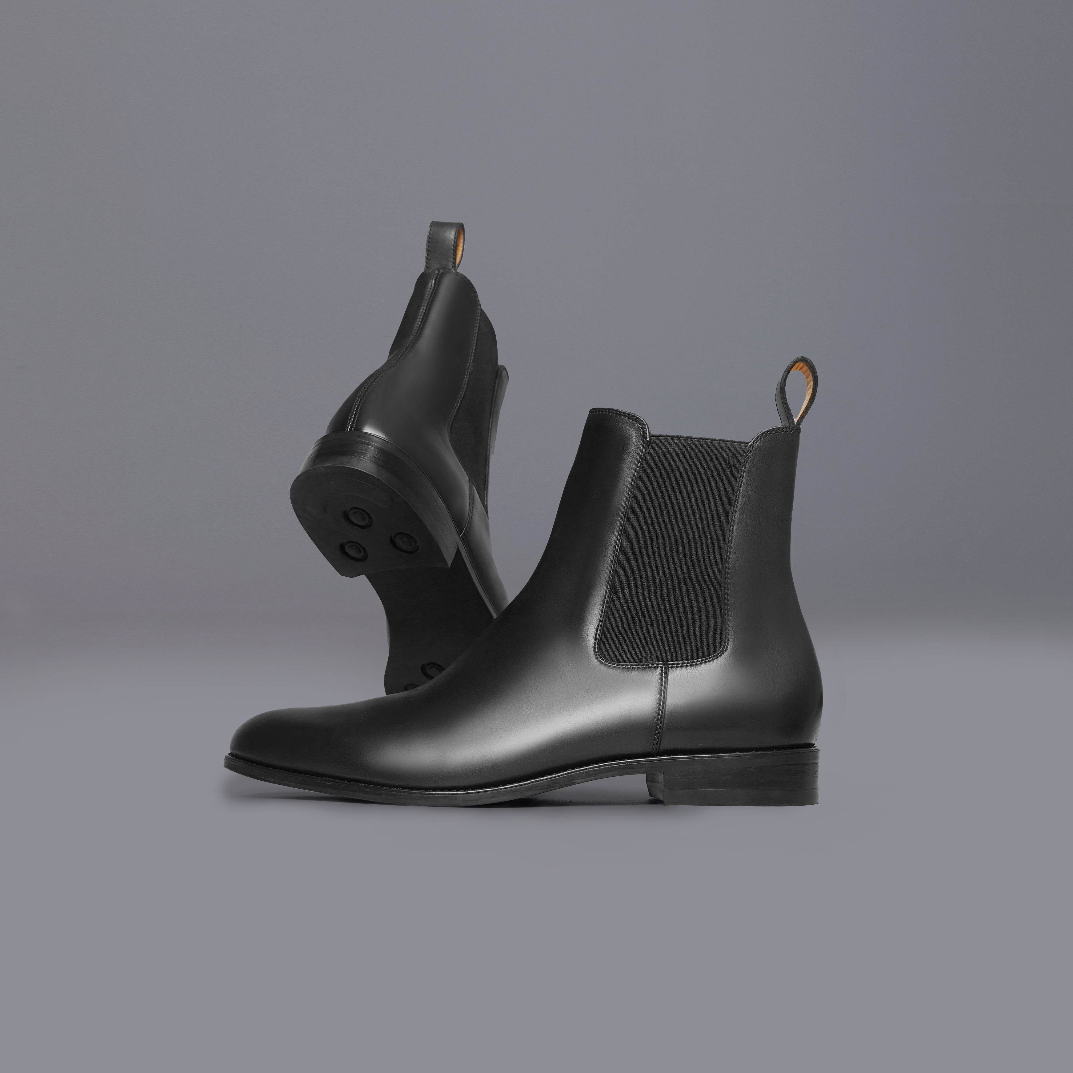 Miho - Men's Black Calf Leather Chelsea Boot