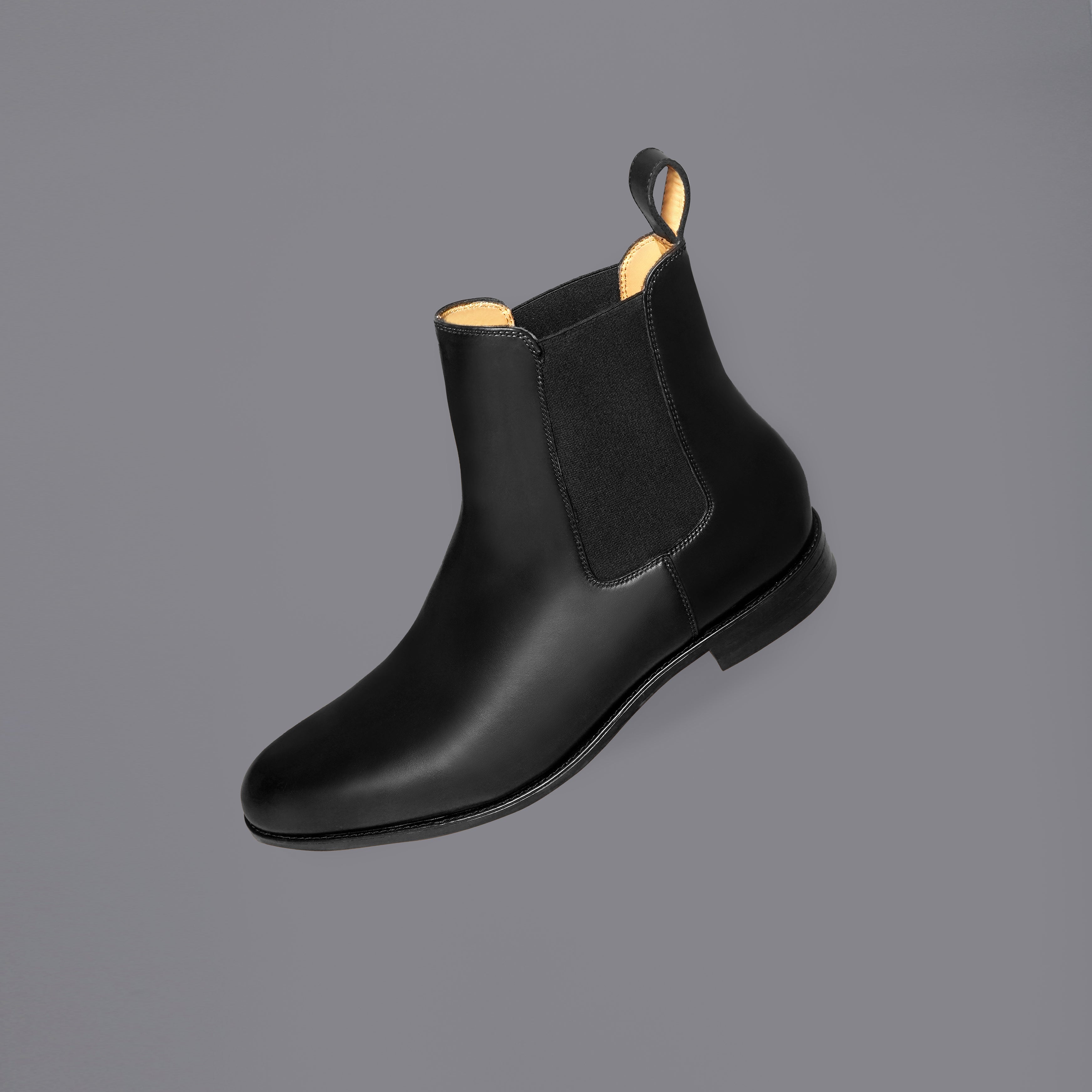 Miho - Men's Black Calf Leather Chelsea Boot