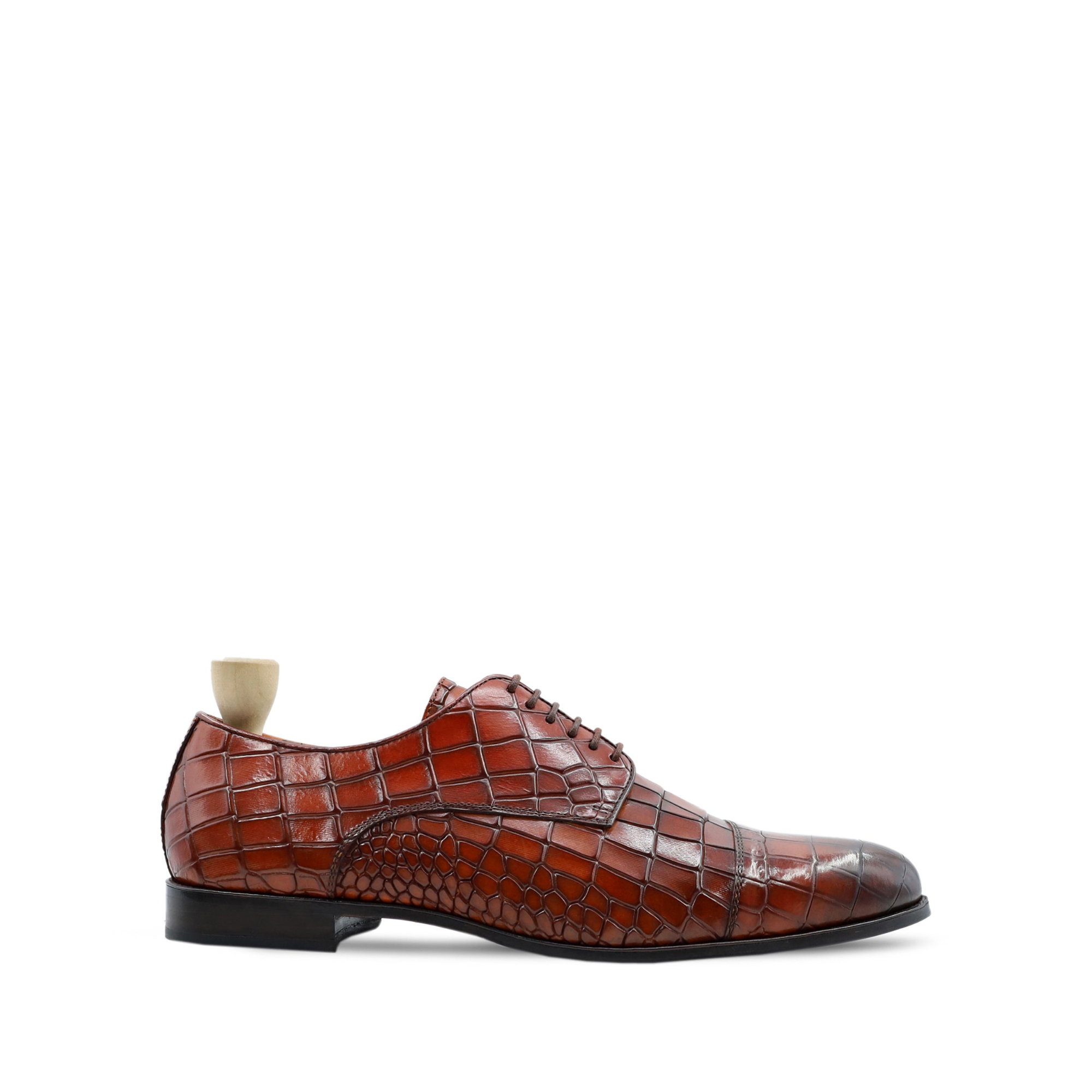 Bali - Men's Burnished Oxblood Calf Letaher Derby Shoe