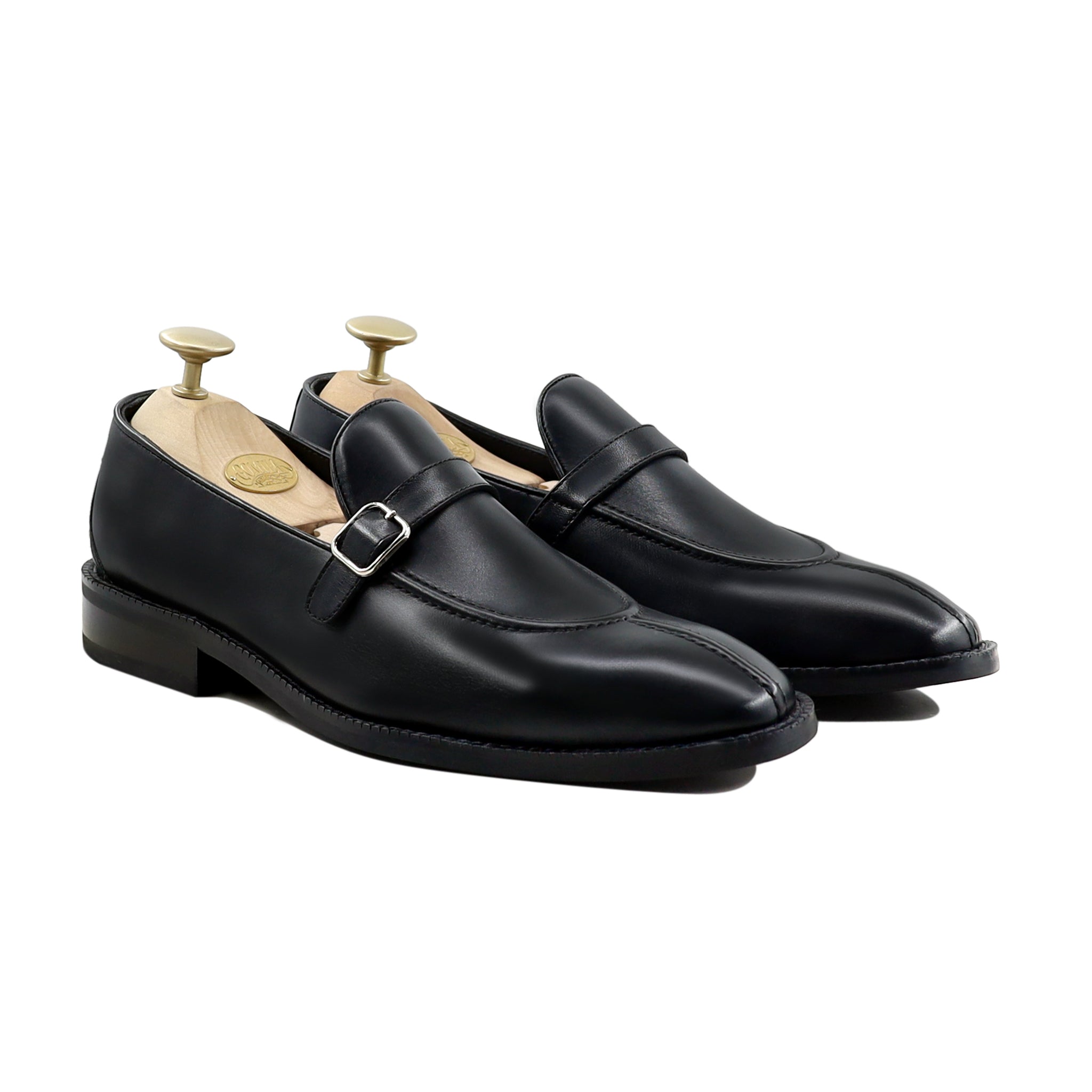 Barroz - Men's Black Calf Leather Loafer Shoe