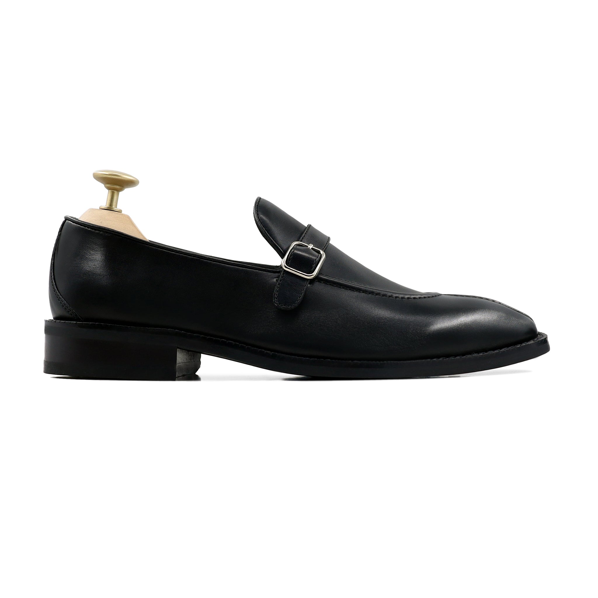 Barroz - Men's Black Calf Leather Loafer Shoe