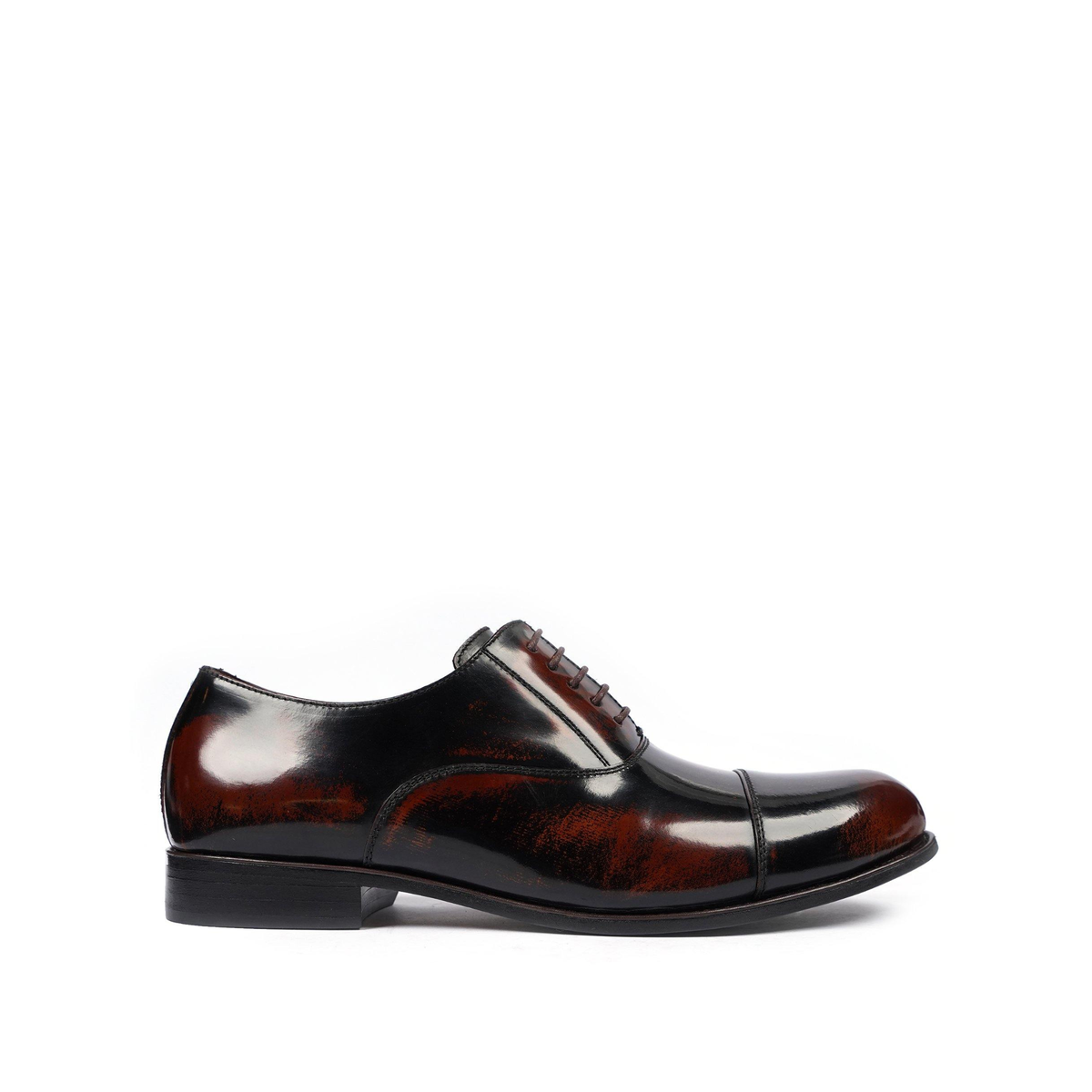 Bath - Men's Burnished Brown Box Leather Oxford Shoe