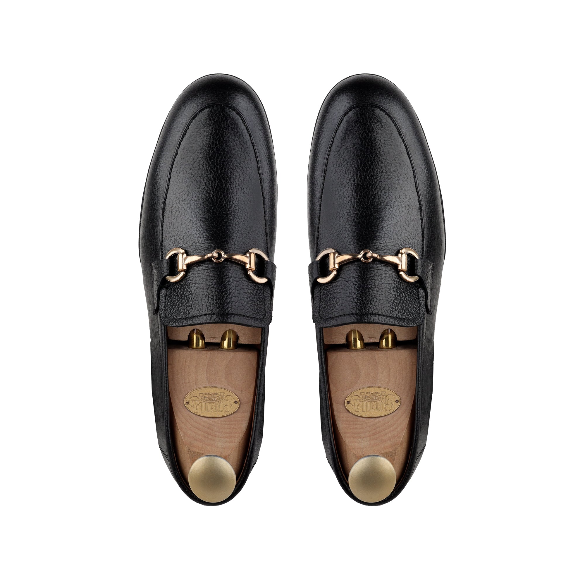 Bennett - Men's Black Pebble Grain Leather Loafer