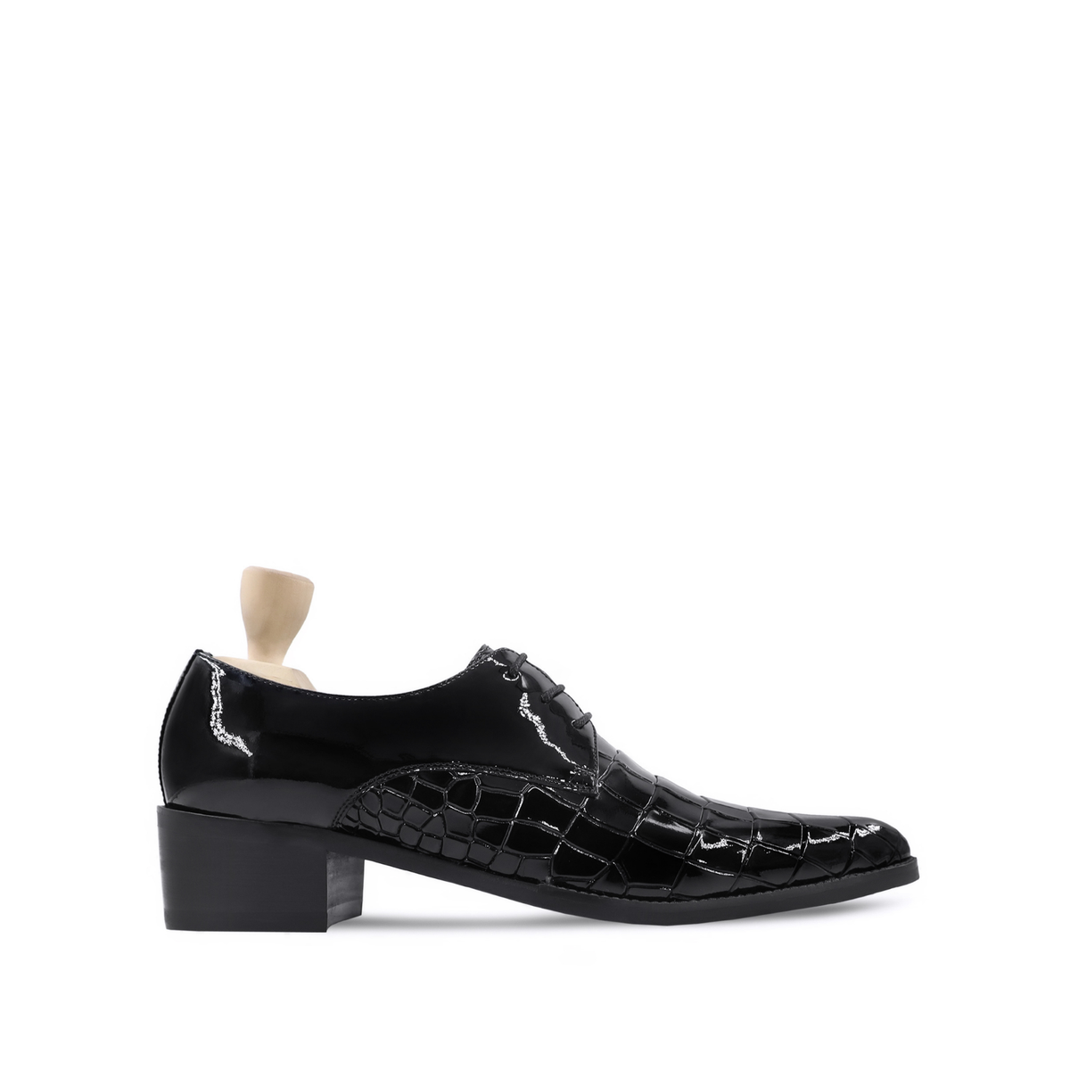 Berry - Men's Black Patent Leather Derby Shoe