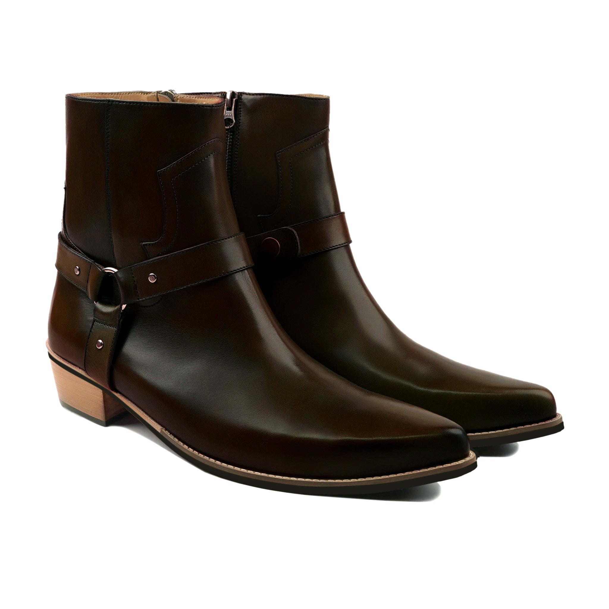 Billi - Men's Dark Brown Calf Leather Jodhpur Boot