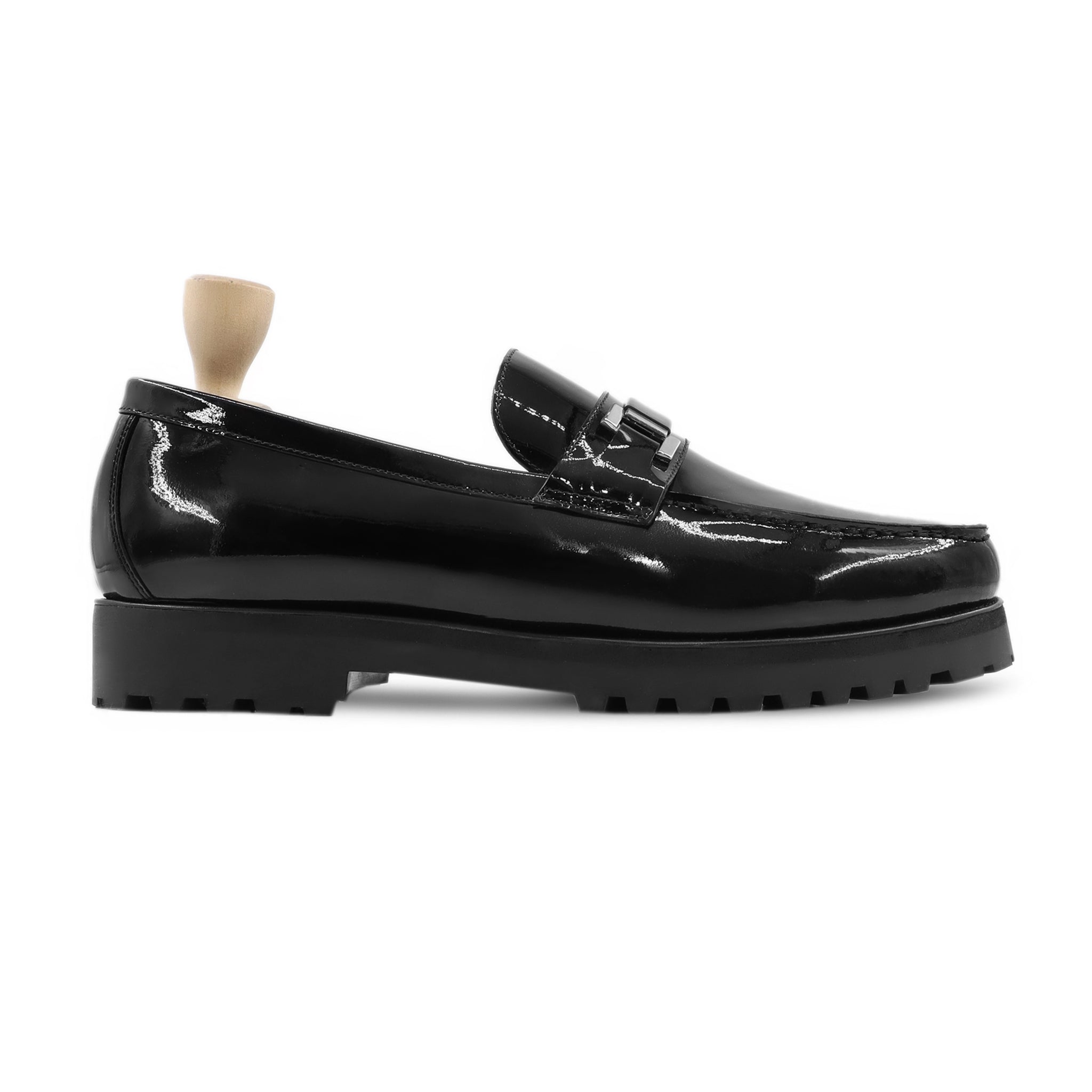 Denji - Men's Black Patent Leather Loafer