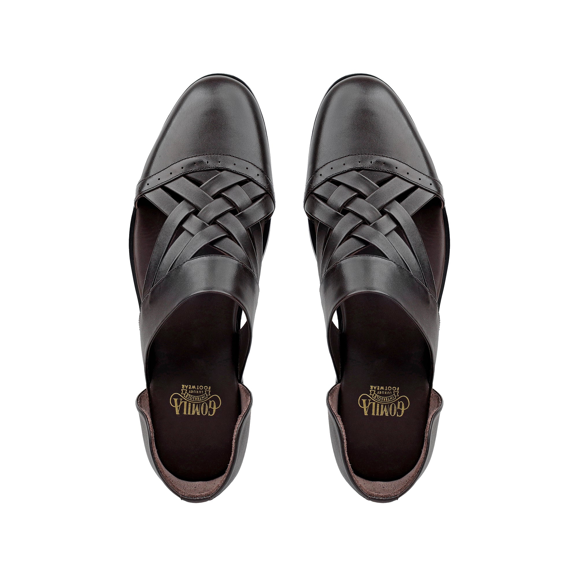 Beom - Men's Dark Brown Calf Leather Sandal