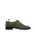 Bokken - Men's Olive Green Kid Suede Oxford Shoe
