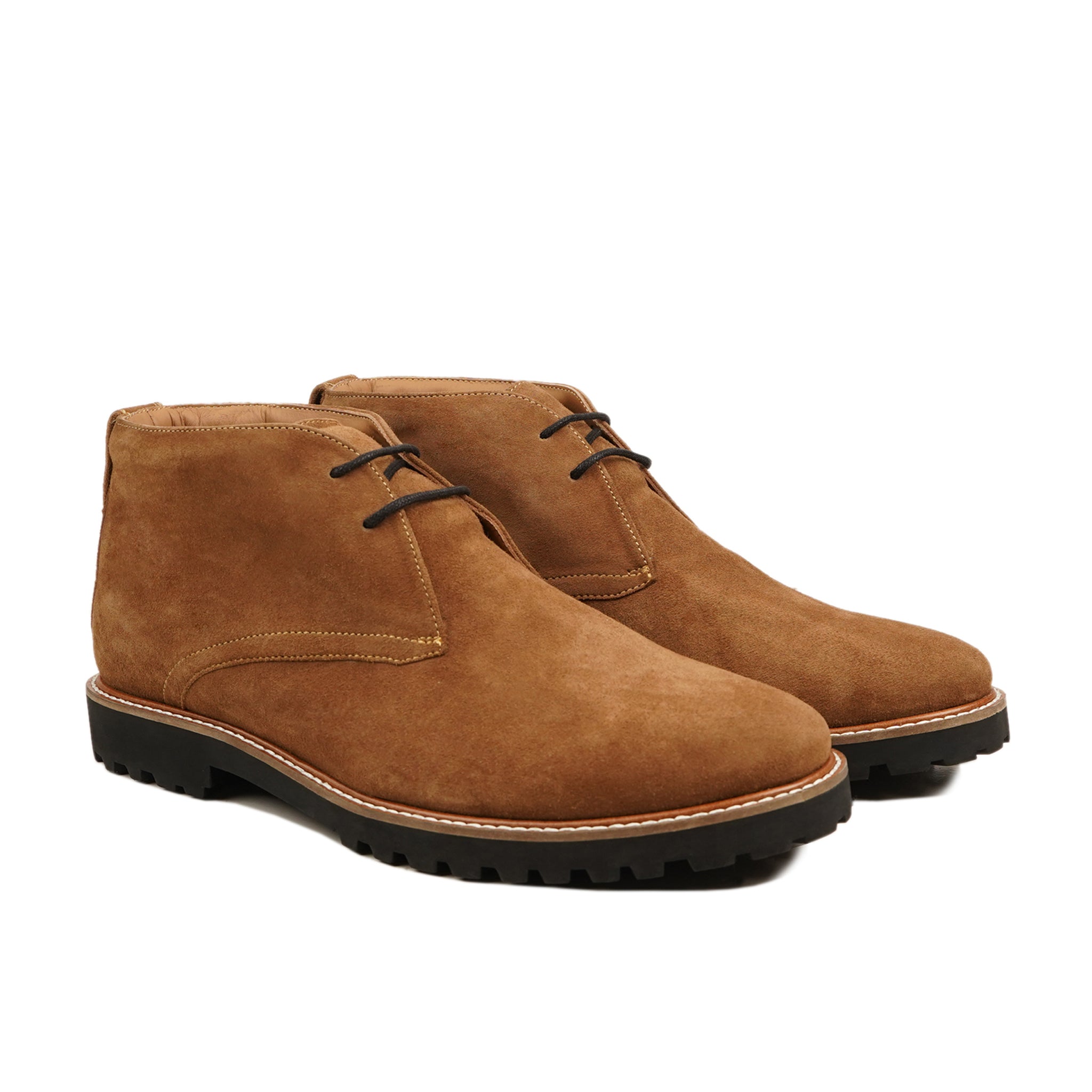 Cadmonix - Men's Camel Kid Suede Chukka Boot