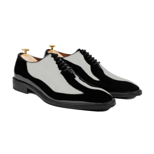 Carmelo - Men's Black Patent Leather Wholecut Shoe