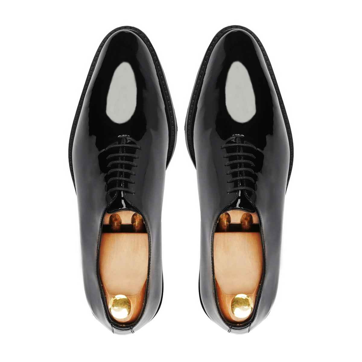 Carmelo - Men's Black Patent Leather Wholecut Shoe