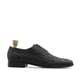 Ceria - Men's Black Hand Woven Calf Leather Wholecut Shoe