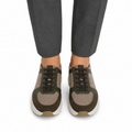 Novak - Men's Beige & Olive Green Sneaker
