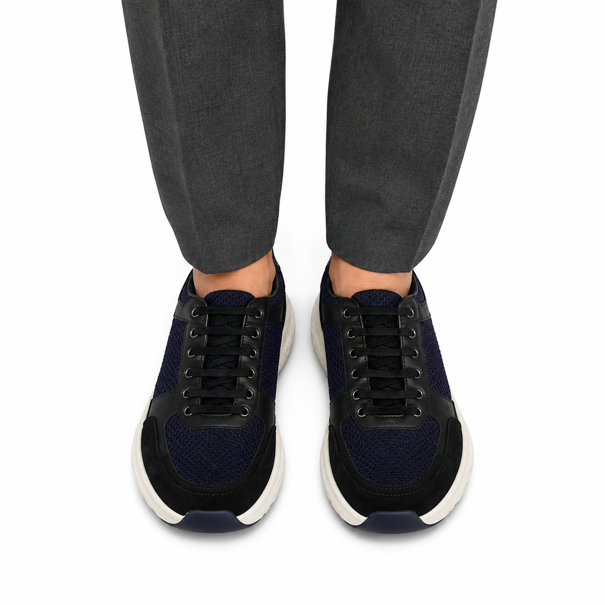 Novak - Men's Blue & Black Sneaker